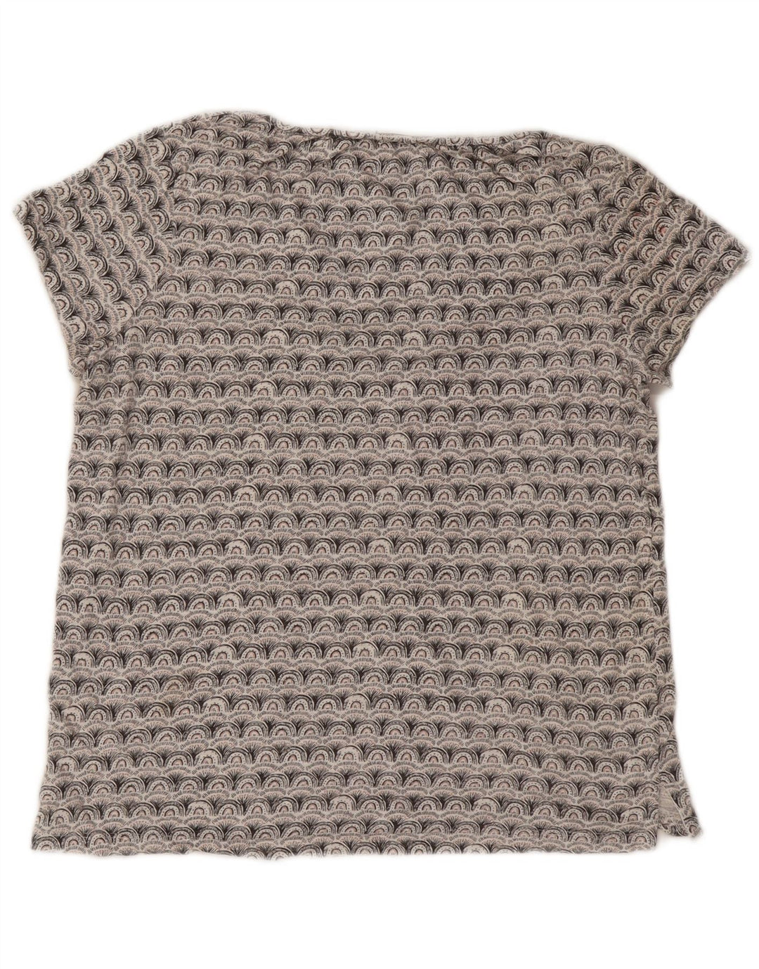 FAT FACE Ženska prevelika majica kratkih rukava s motivima UK 10 Small Grey Geometric