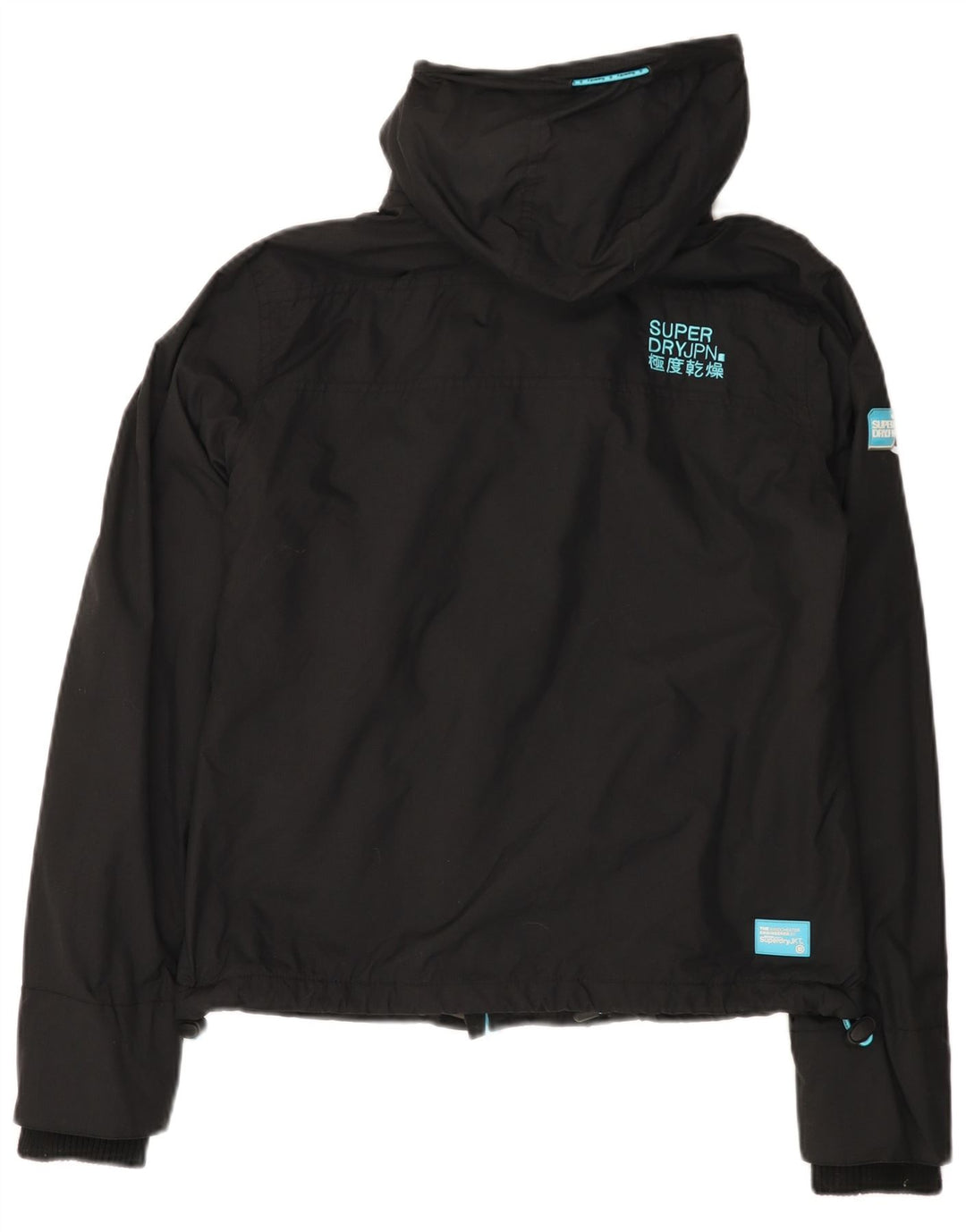 SUPERDRY ženska jakna vjetrovka s kapuljačom UK 12 srednje crna
