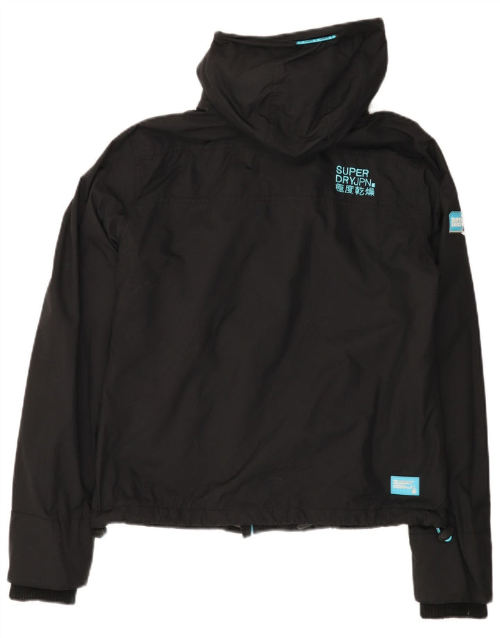 SUPERDRY ženska jakna vjetrovka s kapuljačom UK 12 srednje crna
