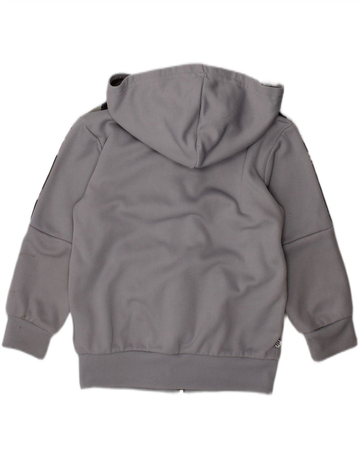 ADIDAS Boys Zip Hoodie Sweater 3-4 Years Grey Camouflage Polyester Vintage Adidas and Second-Hand Adidas from Messina Hembry 