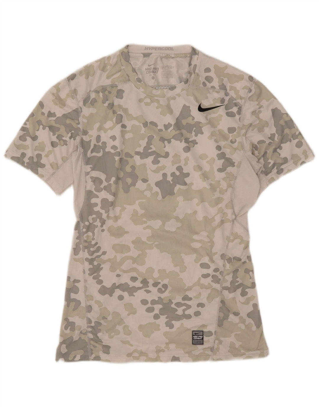 Nike Dri Fit majica kratkih rukava velika siva kamuflažna majica od poliestera