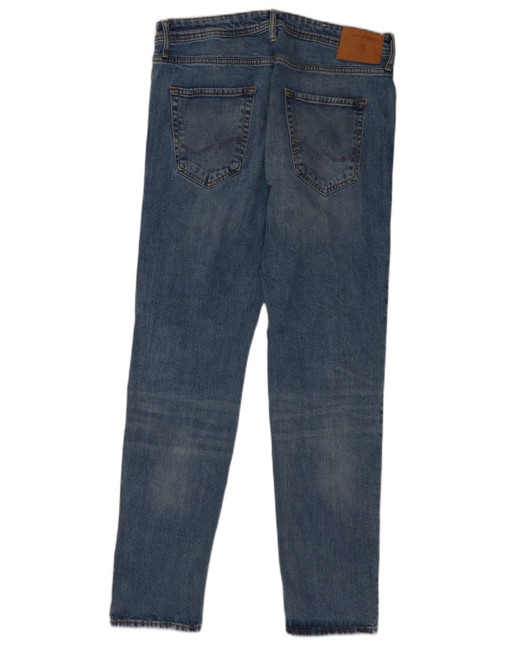Jack & Jones Muške uske traperice W34 L34 Plavi pamuk
