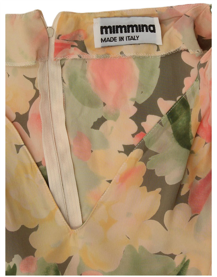 MIMMINA ženska plašt haljina UK 12 srednje raznobojna cvjetna