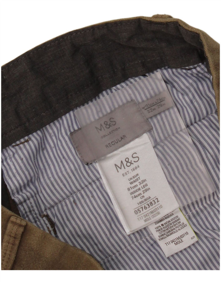 Marks & Spencer ženske obične chino hlače W32 L29 bež pamuk