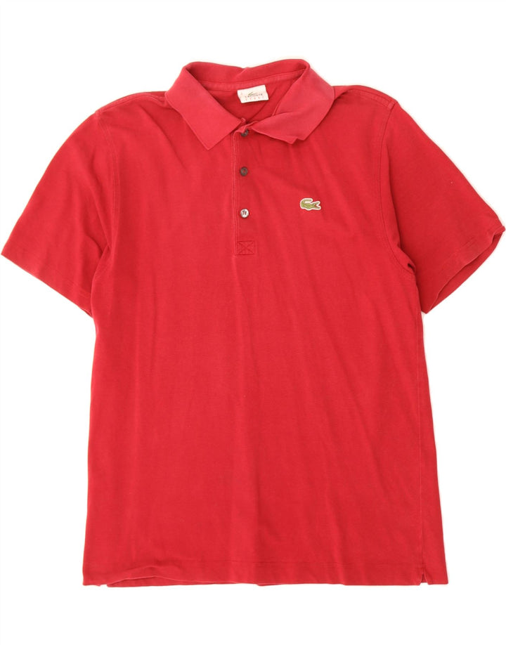 LACOSTE Mens Polo Shirt Size 4 Medium Burgundy Cotton Vintage Lacoste and Second-Hand Lacoste from Messina Hembry 