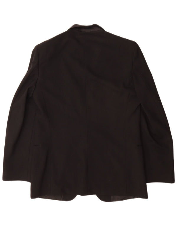 Sergio Valentino muška jakna s jednim gumbom IT 50 Large Black Virgin Wool