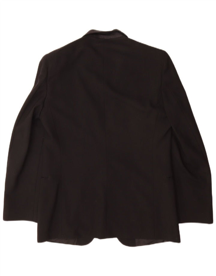 Sergio Valentino muška jakna s jednim gumbom IT 50 Large Black Virgin Wool
