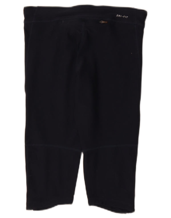 Nike ženske Capri tajice UK 10 male tamnoplave poliesterske sportske