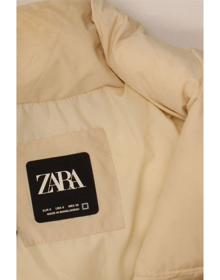 ZARA muška podstavljena jakna UK 36 Mala bež najlon