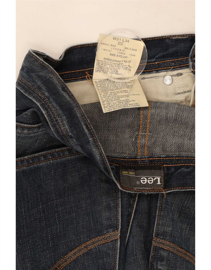 Lee Mens Zed Straight Jeans W31 L34 Plavi pamuk