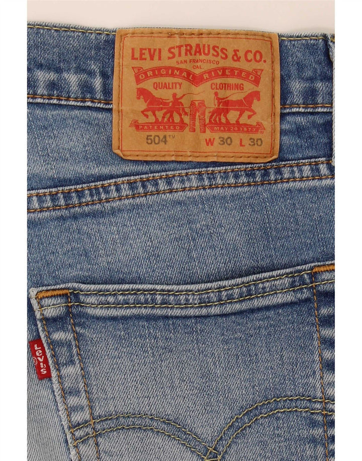 Levi's muške kratke traper hlače 504 W30 srednje plave