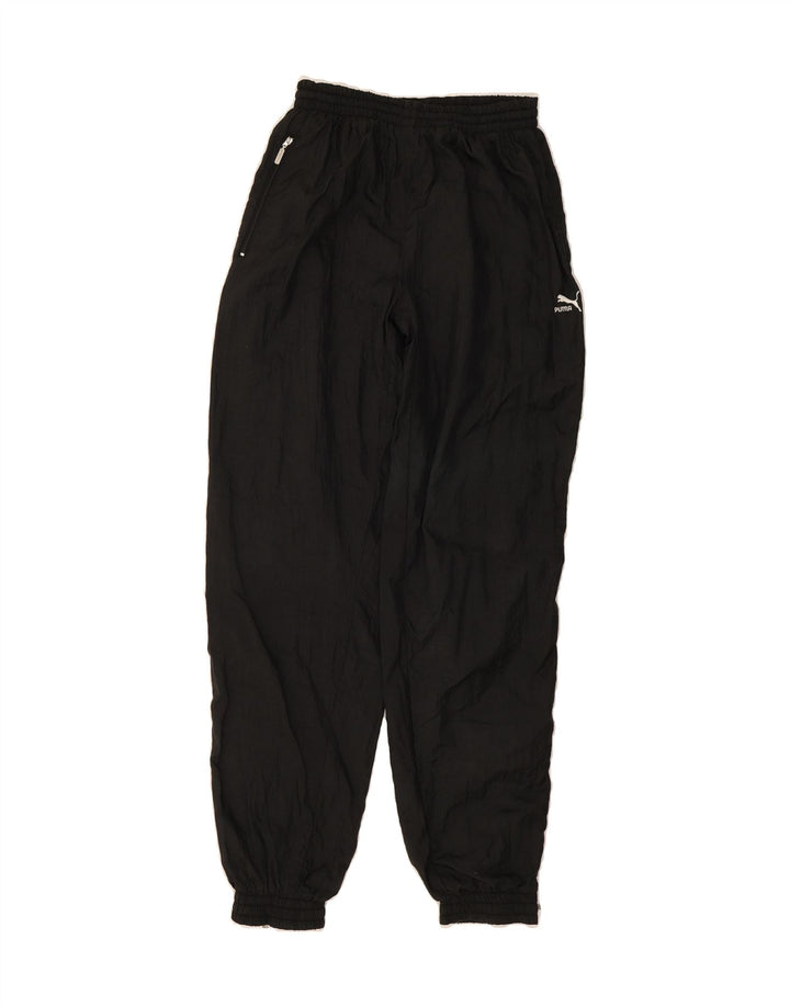 PUMA Boys Tracksuit Trousers Joggers 13-14 Years Black Polyamide Vintage Puma and Second-Hand Puma from Messina Hembry 