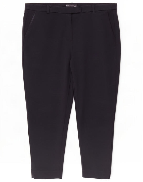 Marks & Spencer ženske sužene chino hlače UK 20 2XL W38 L26 tamnoplava