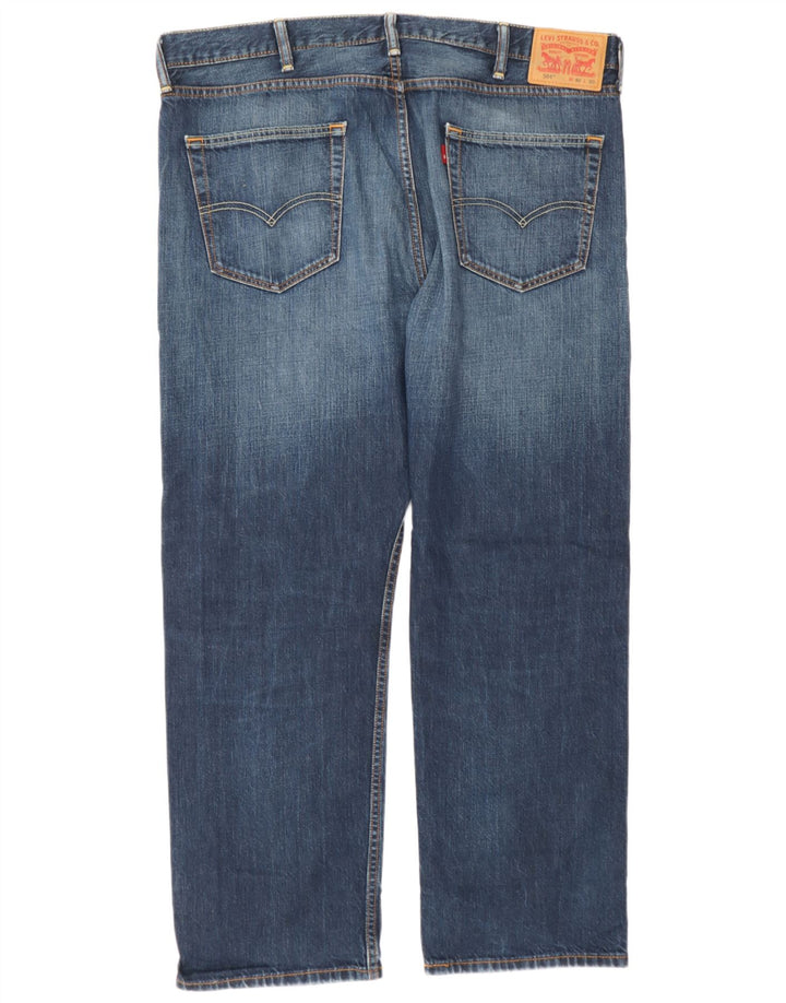 Levi's muške 504 ravne traperice W40 L30 plavi pamuk
