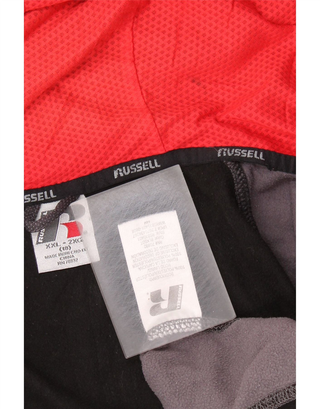 RUSSELL ATHLETIC pulover s kapuljačom s patentnim zatvaračem za dječake 15-16 godina 2XL crne boje