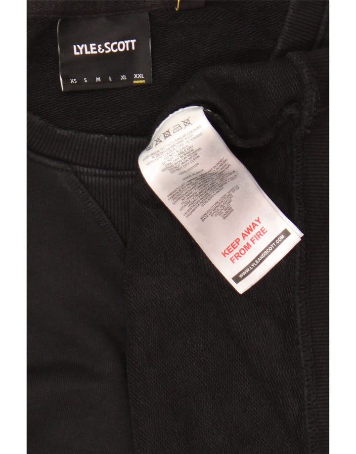 Lyle & Scott muška majica s kratkim rukavima 2XL crni pamuk