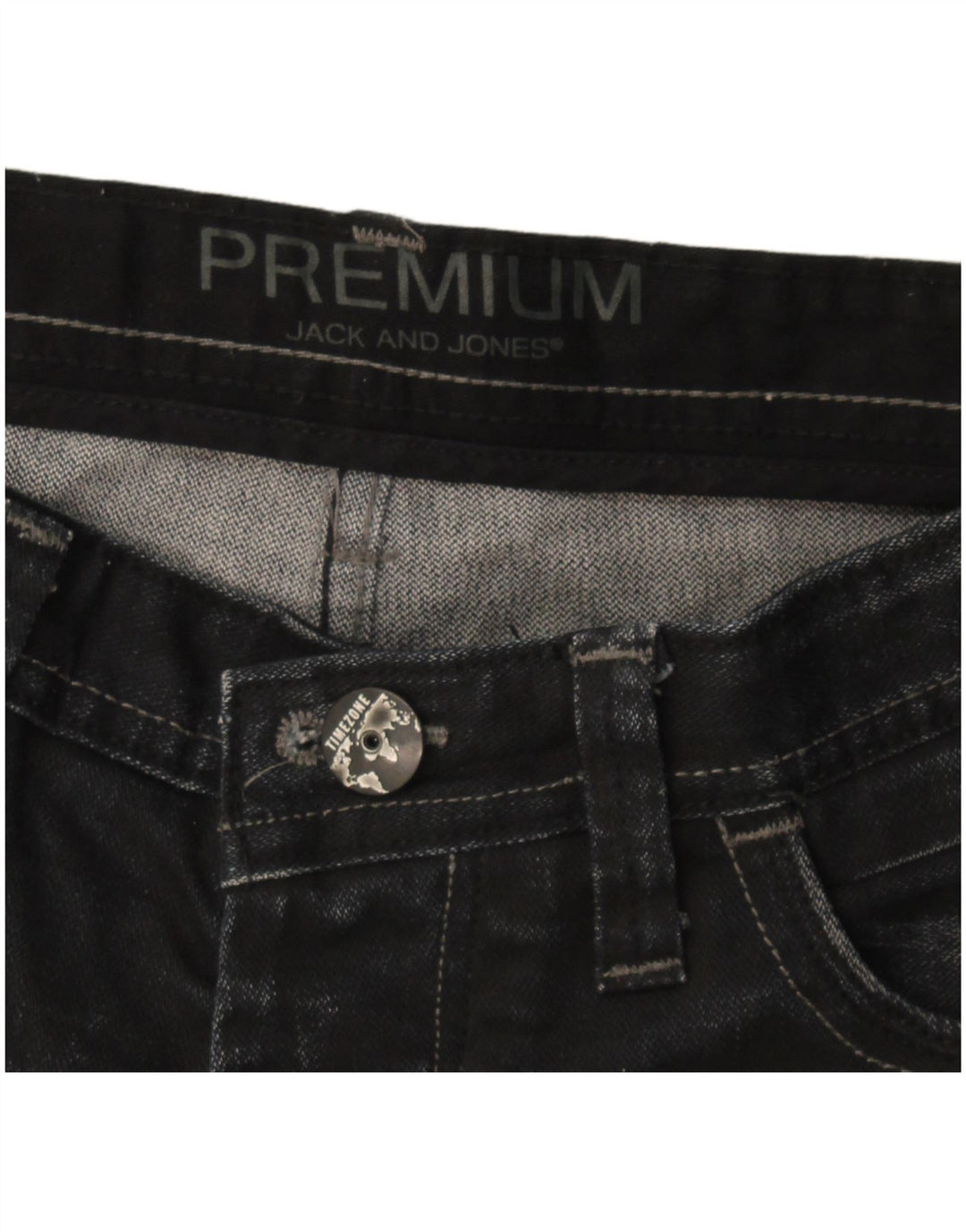 Jack & Jones muške ravne traperice W36 L34 crne