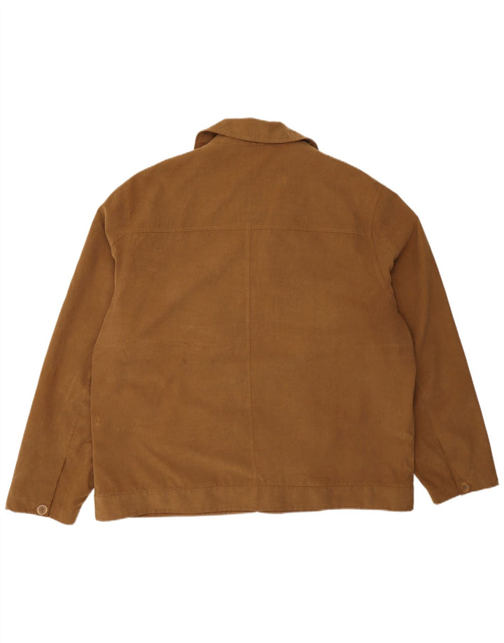 Vintage muška bomber jakna UK 46 3XL smeđi poliester