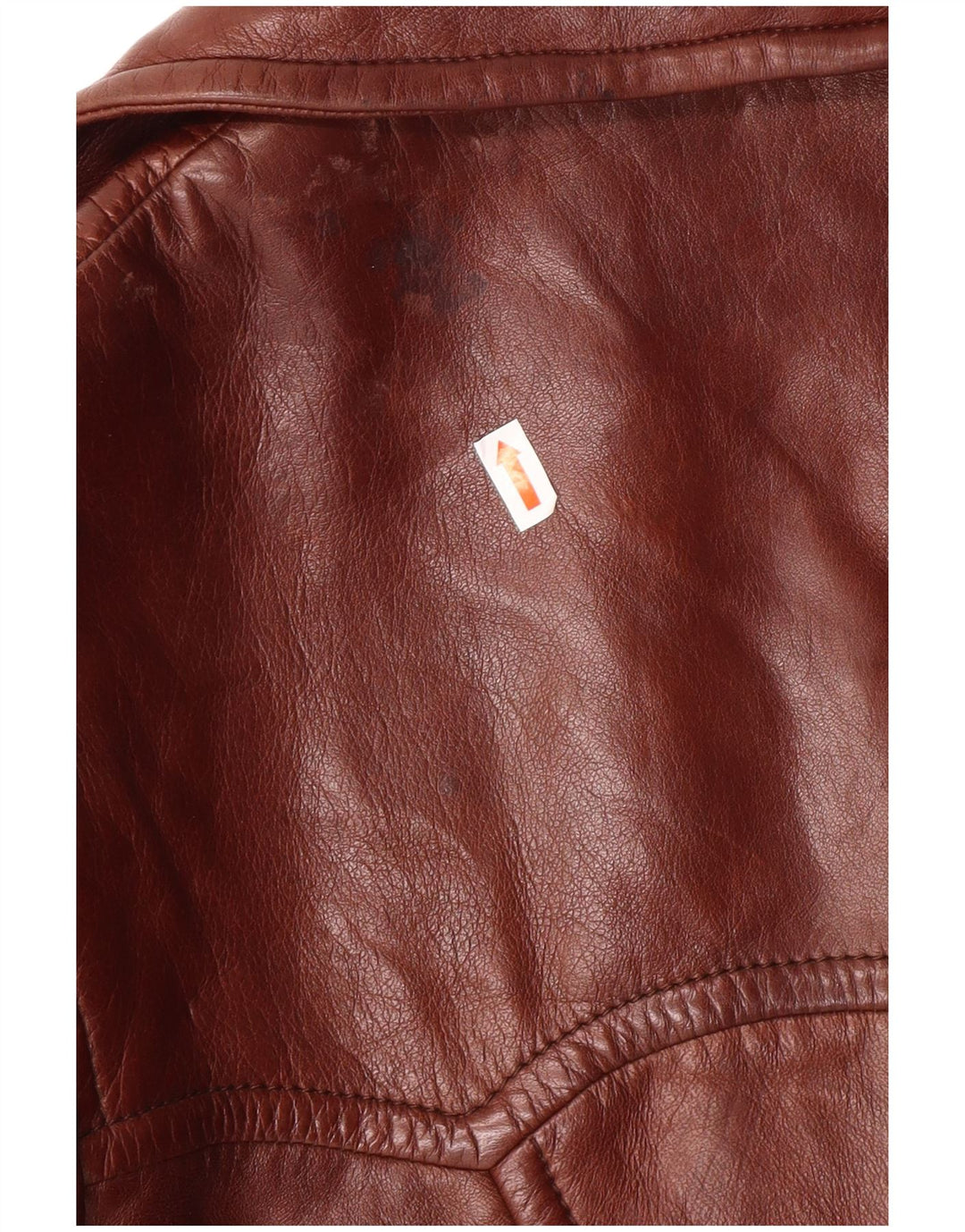 VINTAGE ženski kožni kaput IT 52 2XL smeđa koža