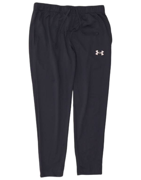 Under Armour Mens Tracksuit Trousers XL Navy Blue Polyester