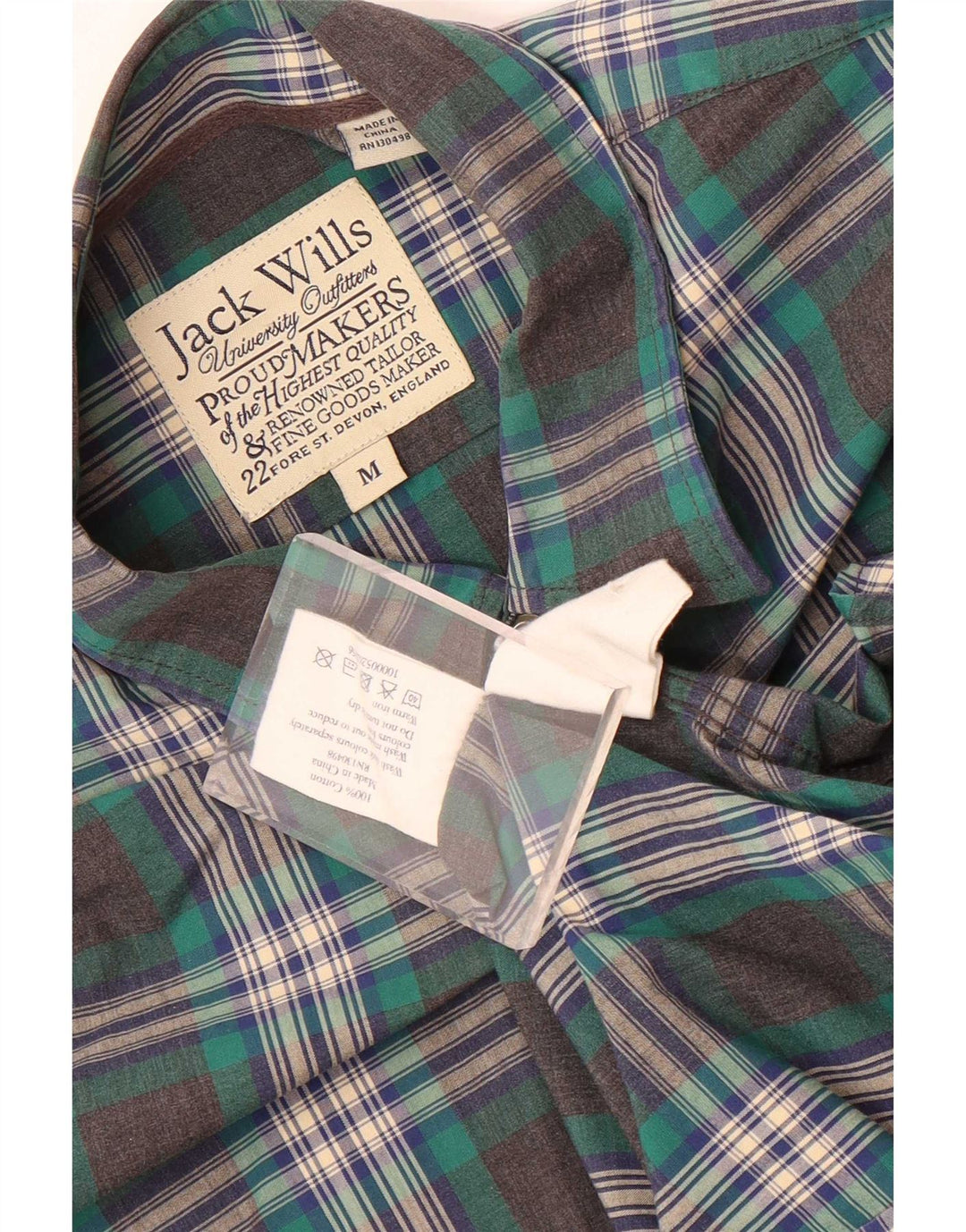 Jack Wills muška košulja standardnog kroja Srednje zelena karirana pamuk