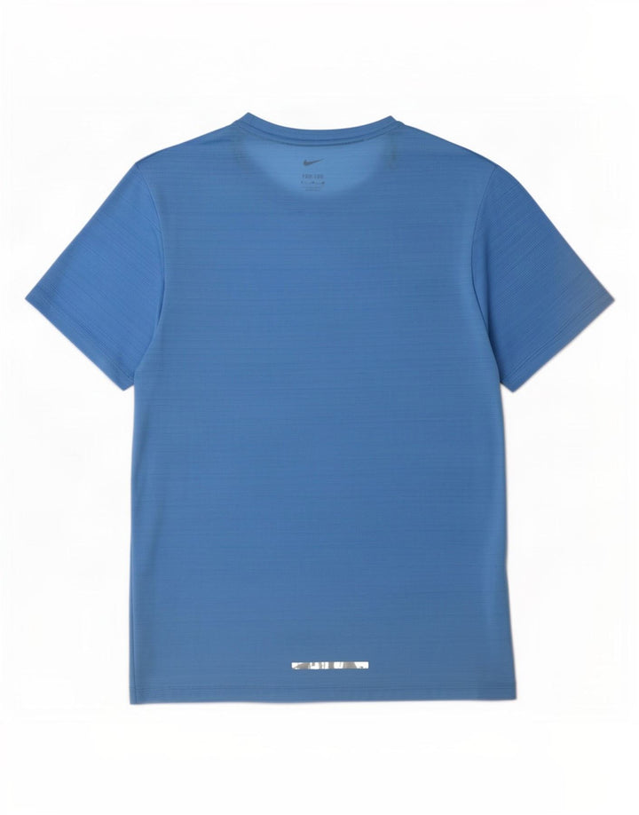 Nike Dri Fit majica s malim plavim prugama od poliestera