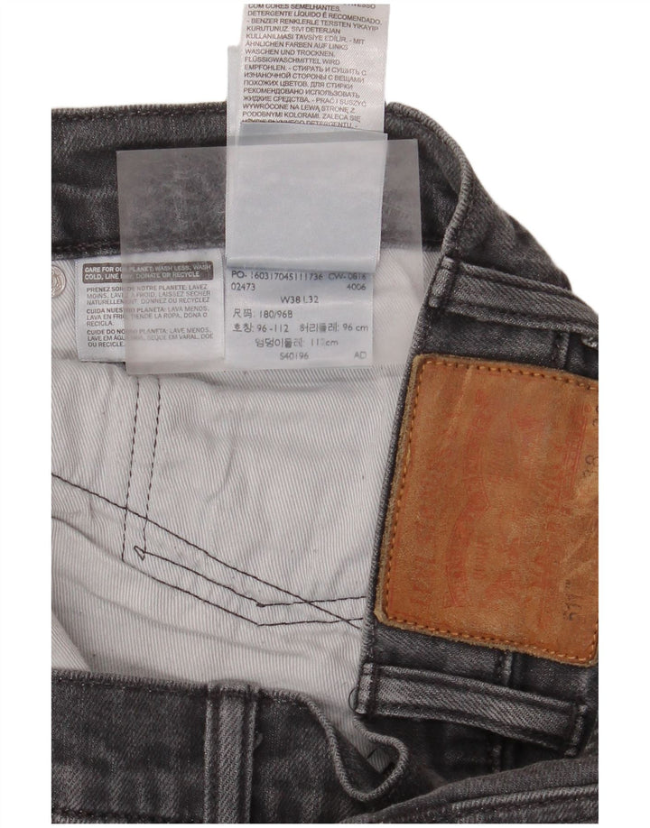 Levi's muške 511 uske traperice W38 L32 sivi pamuk