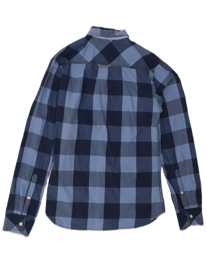Tommy Hilfiger muška košulja mala tamnoplava karirana pamuk