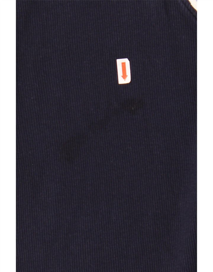 RALPH LAUREN Ženska majica s 3/4 rukavima UK 18 XL tamnoplavi pamuk u blokovima