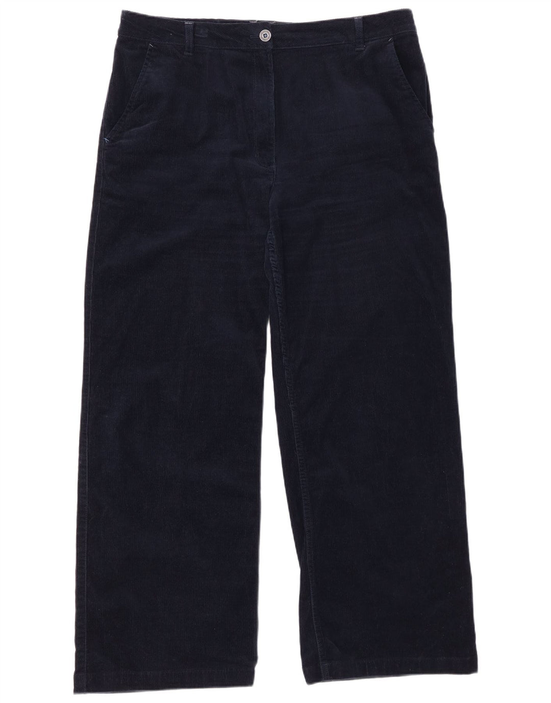 WHITE STUFF Ženske hlače od samta UK 16 Large W34 L29 Mornarsko plave