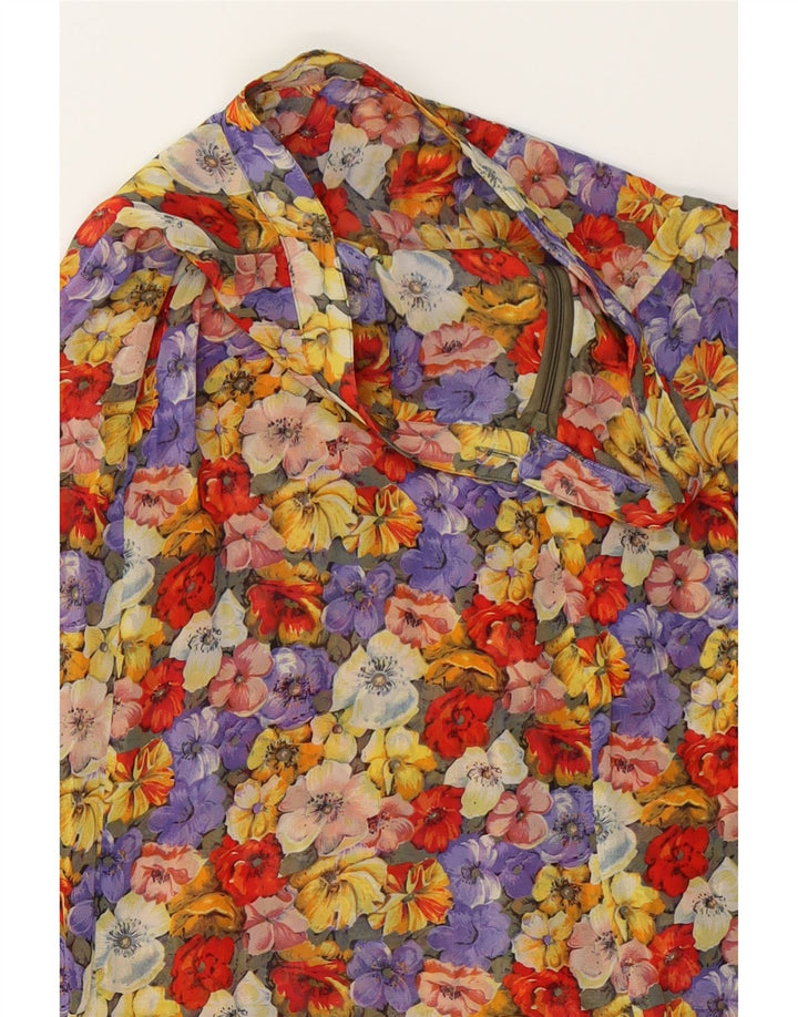VINTAGE Womens A-Line Skirt W29 Medium Multicoloured Floral Vintage Vintage and Second-Hand Vintage from Messina Hembry 