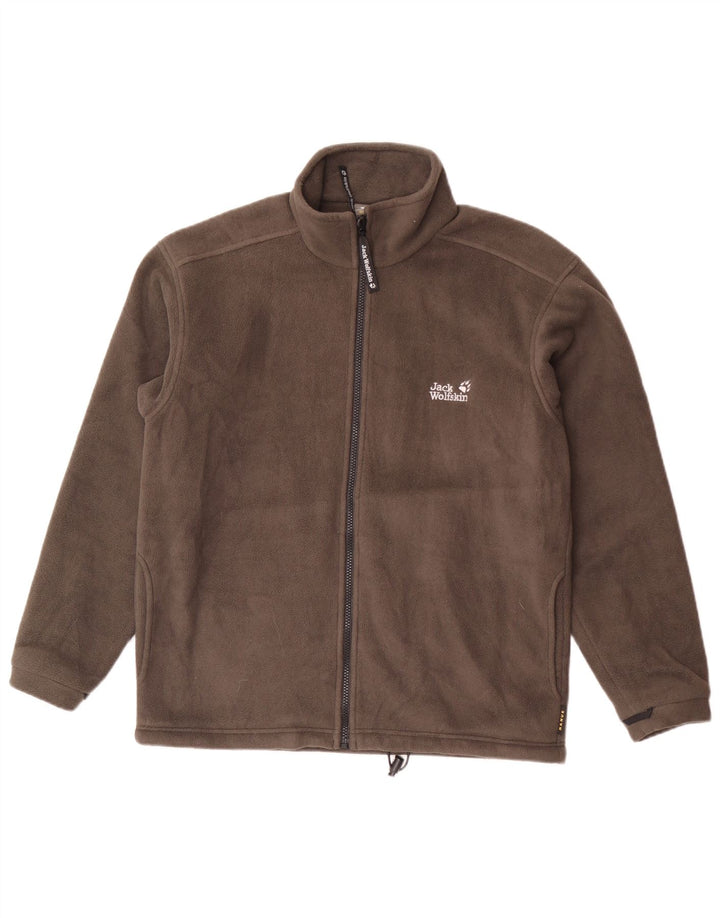 Jack Wolfskin muška jakna od flisa s podstavom UK 34 mali sivi poliester