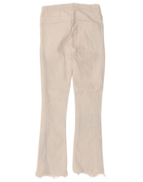 Ženske traperice Zara Bootcut EU 34 2XS W24 L26 bijeli pamuk