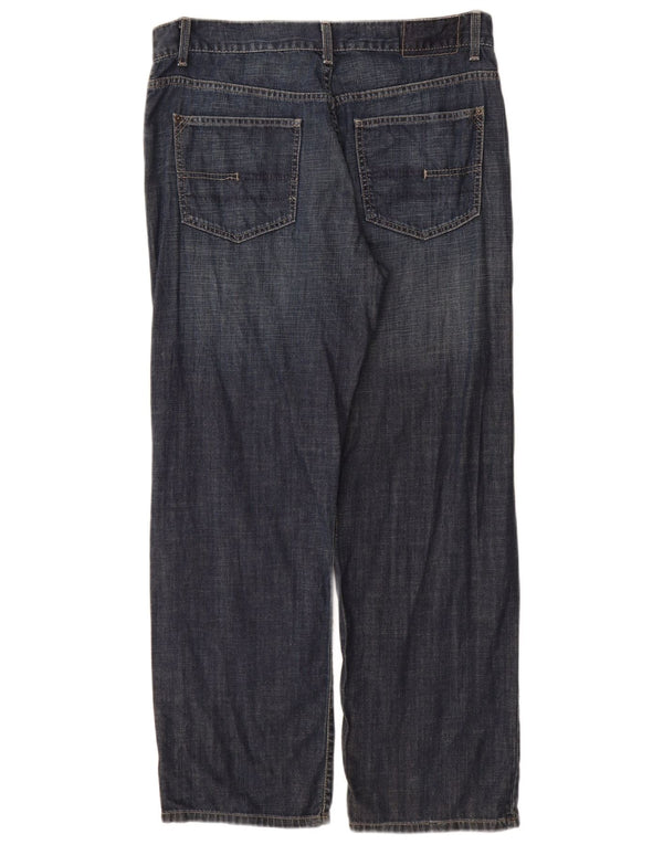 Calvin Klein muške ravne traperice W34 L30 tamnoplavi pamuk