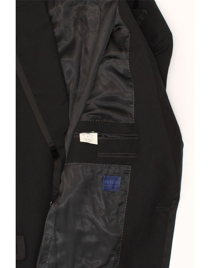 KENZO Mens 1 Button Blazer Jacket IT 50 Large Black Wool Vintage Kenzo and Second-Hand Kenzo from Messina Hembry 