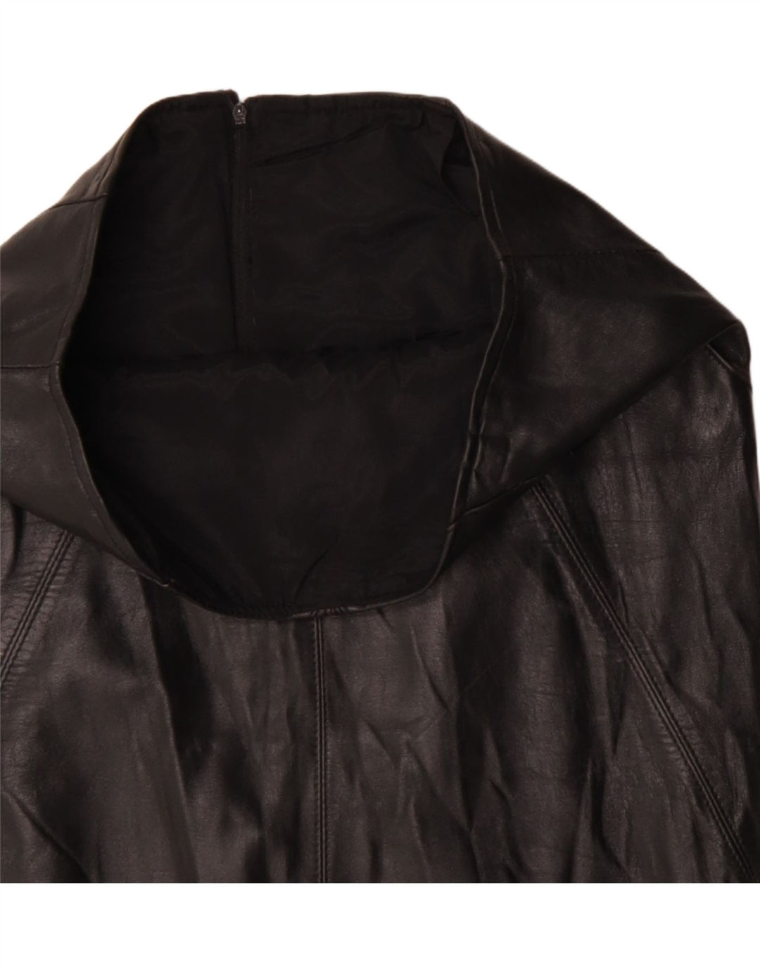 VINTAGE ženska kožna suknja W32 velika crna