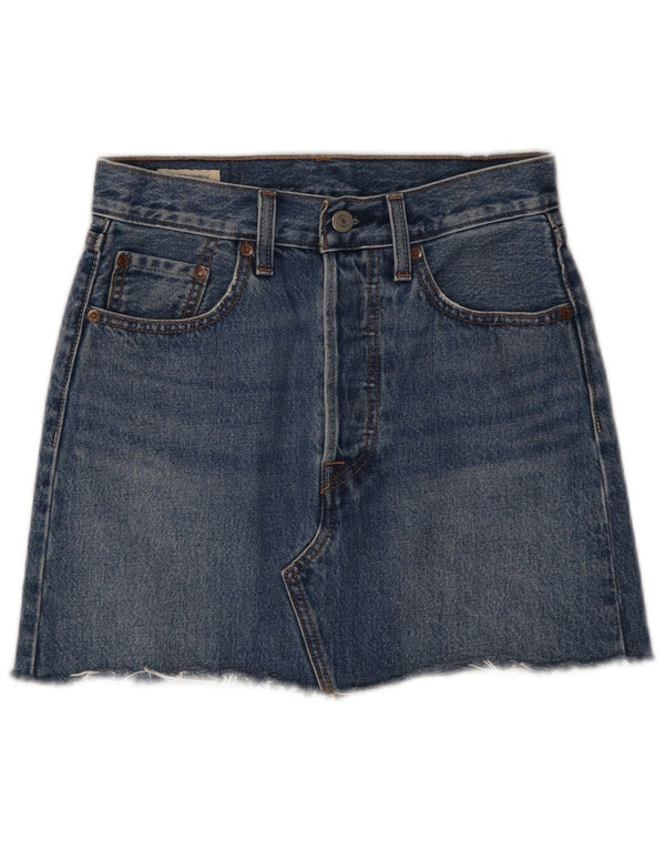 Levi's ženska traper suknja W24 XS plavi pamuk