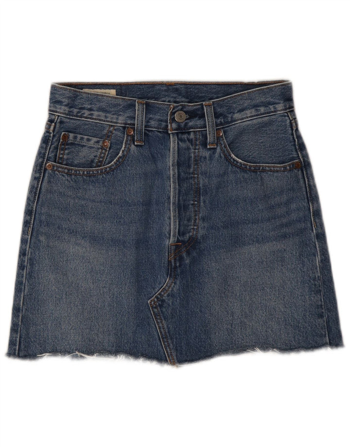 Levi's ženska traper suknja W24 XS plavi pamuk