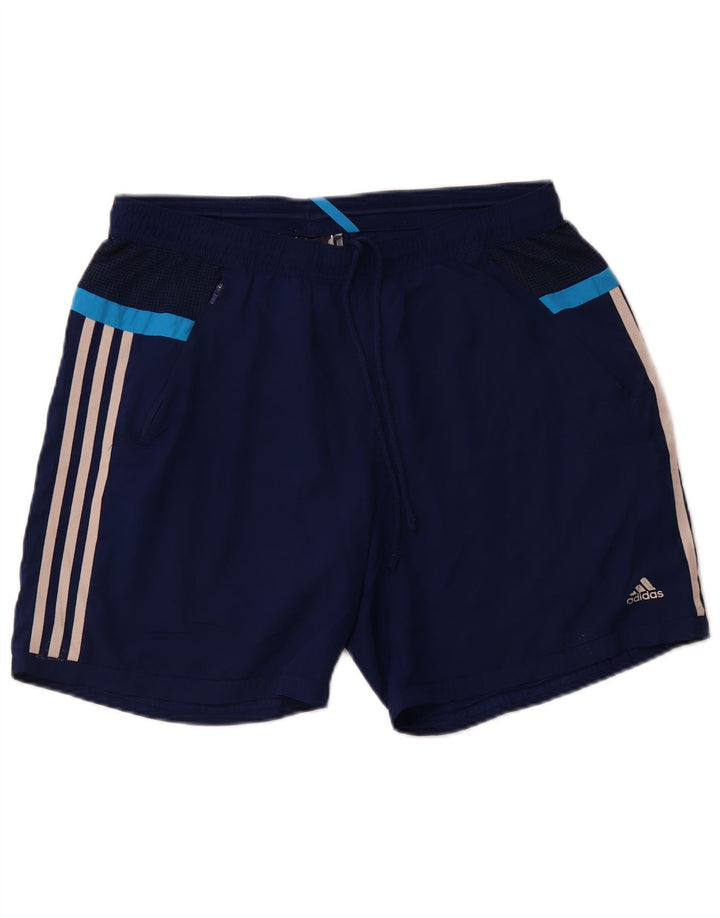 ADIDAS ženske Climacool sportske kratke hlače UK 16 veliki plavi poliester