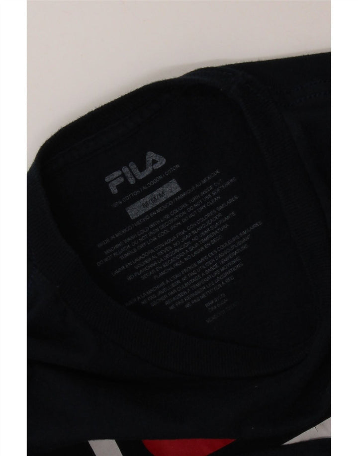 Fila muška majica kratkih rukava srednje veličine tamnoplavi pamuk