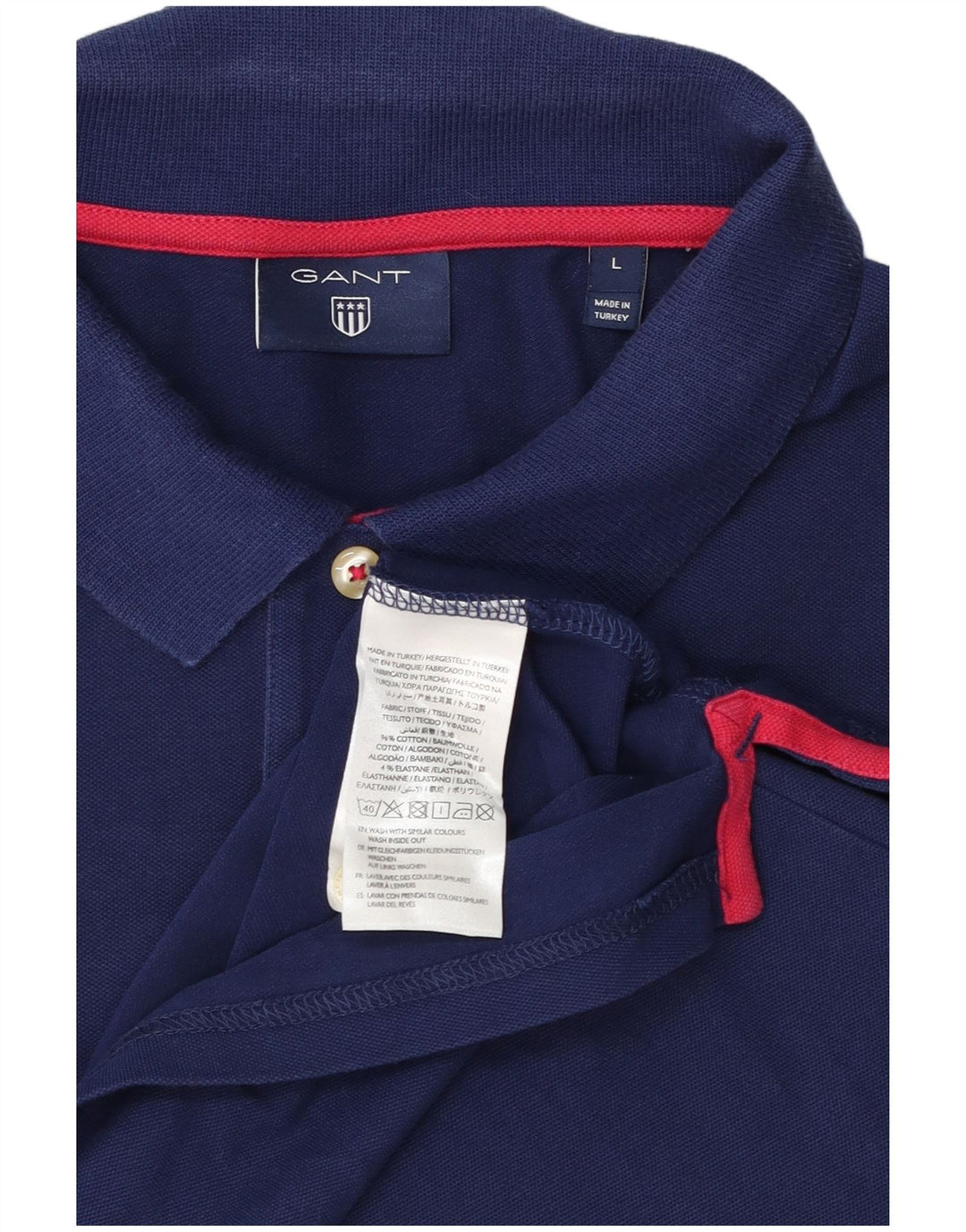 Gant muška polo majica velika tamnoplava pamuk