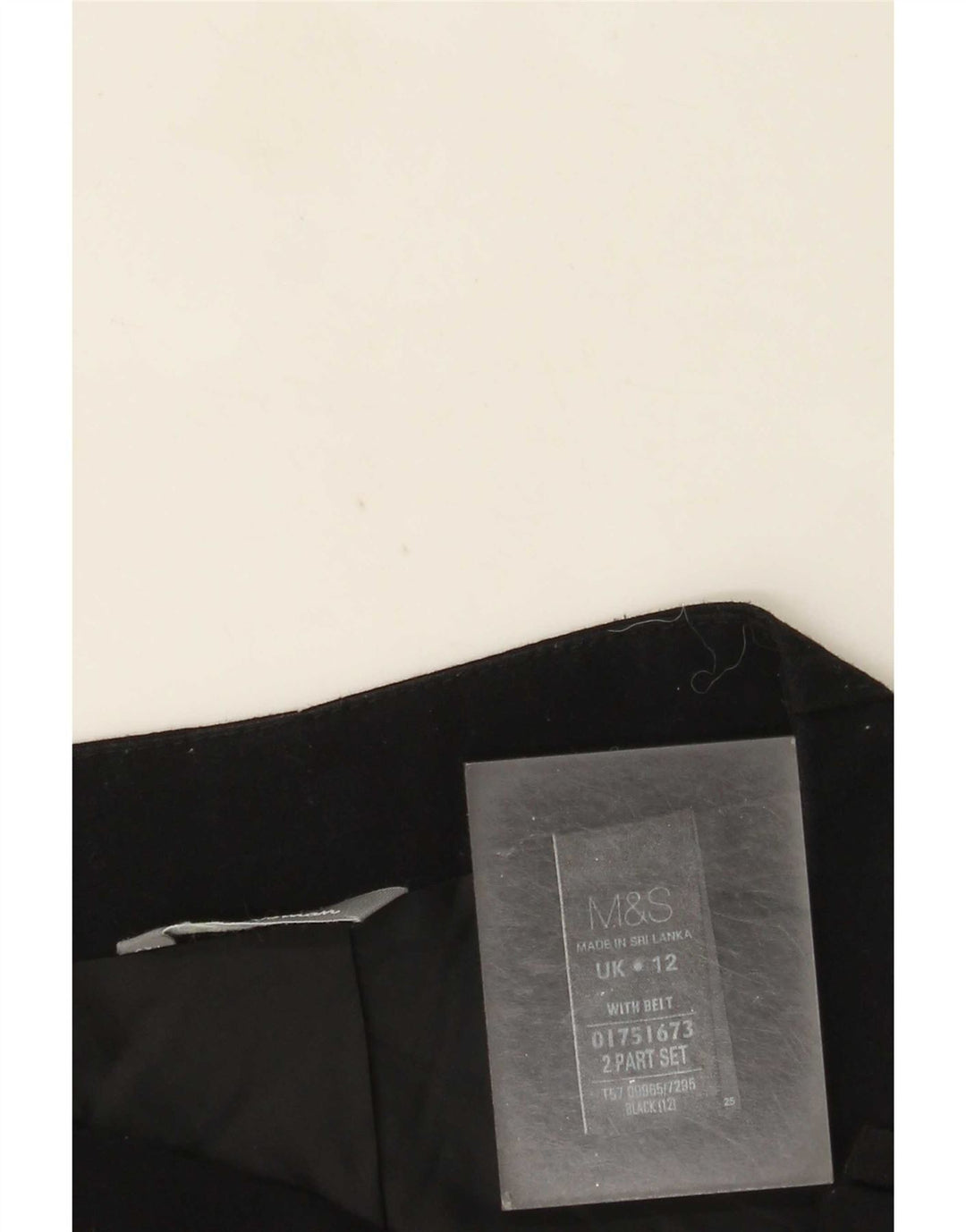 Marks & Spencer ženska mini suknja UK 12 srednje W30 crni poliester