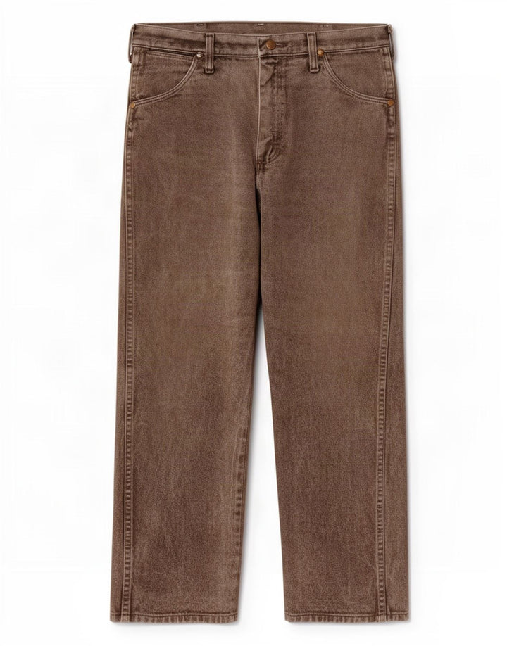 Wrangler muške ravne traperice W32 L28 smeđe