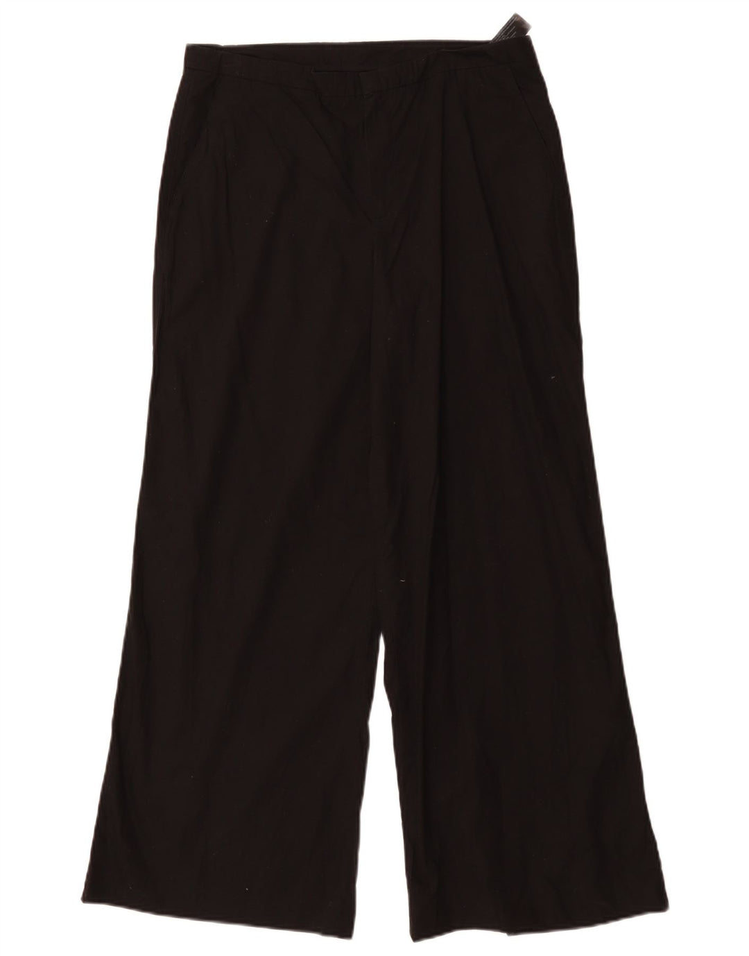 MASSIMO DUTTI Ženske chino hlače širokih nogavica EU 40 srednje W30 L29 crne