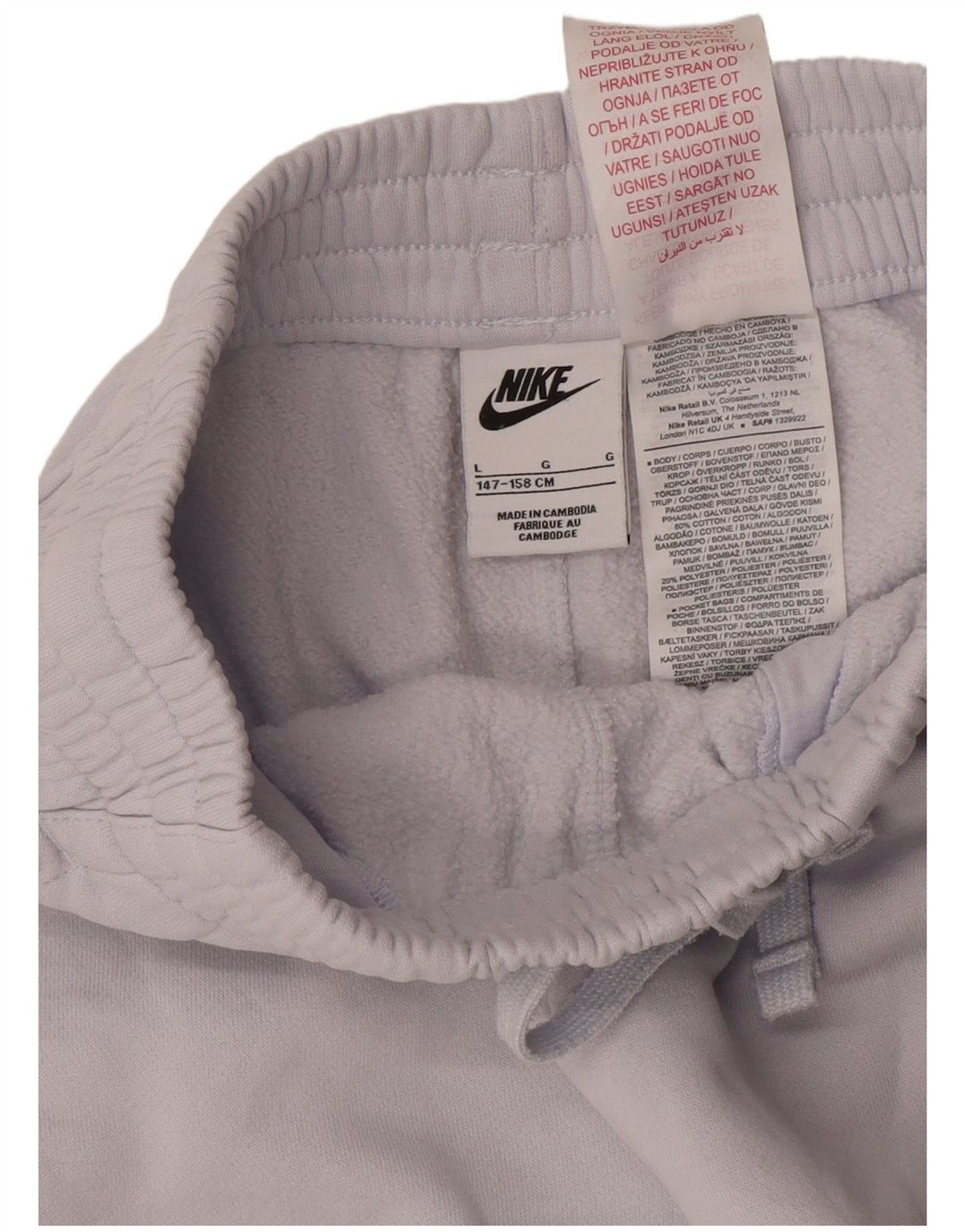 NIKE Trenirka za dječake Hlače za trčanje 12-13 godina Large Blue Pamuk