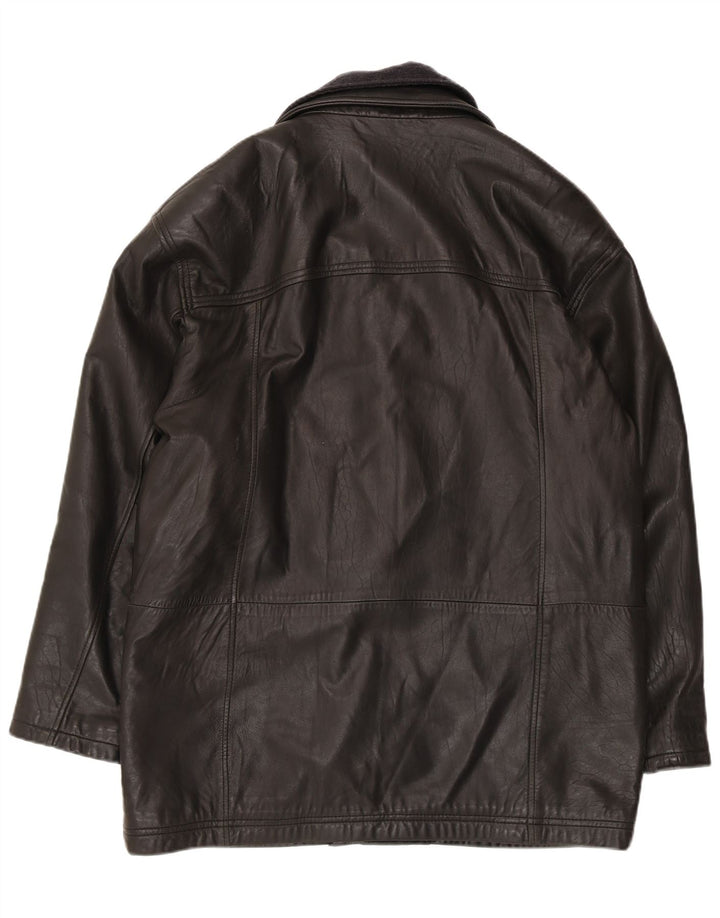 Trapper muška kožna jakna EU 52 XL crna koža