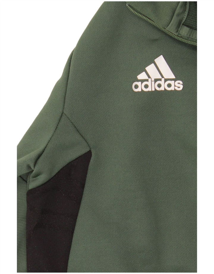 Adidas Boys Graphic Pullover Trenirka Top 9-10 Years Kaki