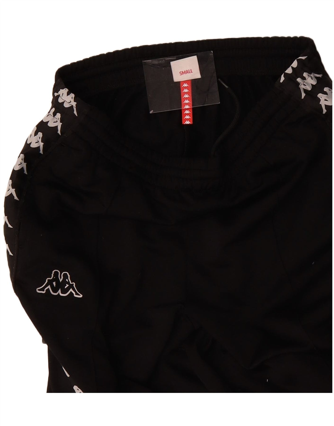 KAPPA Mens Graphic Tracksuit Trousers Small Black