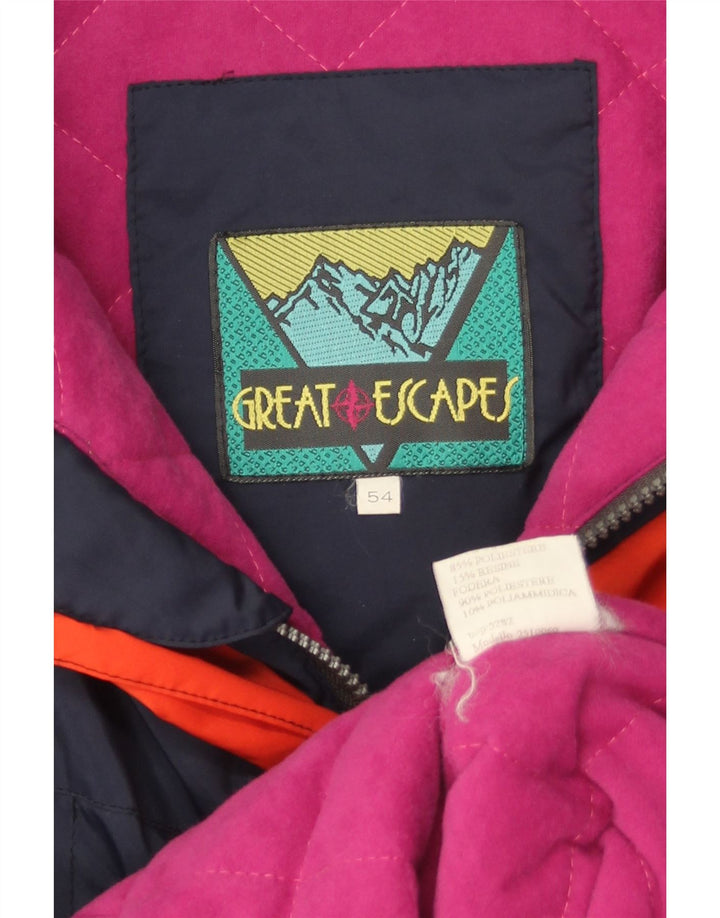 Great Escapes muška skijaška jakna s kapuljačom IT 54 2XL tamnoplavi poliester