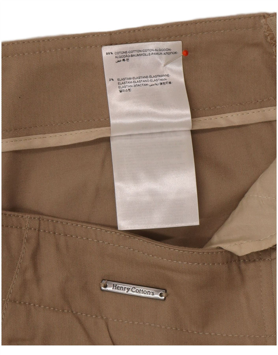 HENRY COTTONS Womens Straight Skirt W30 Medium Brown Cotton